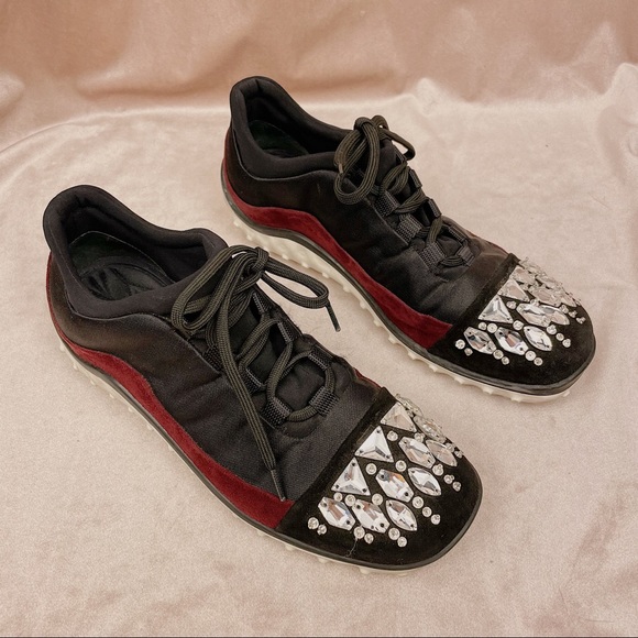Miu Miu Shoes - Miu Miu jewel toe sneakers